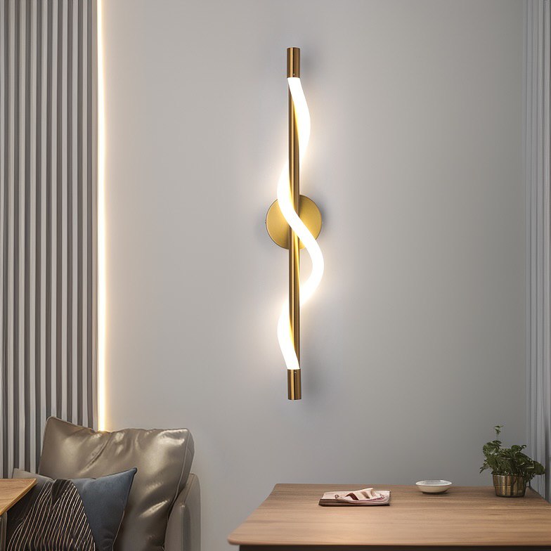 Настінний світильник золотий H-56 cm Led 15W 3000K Gold + White  Rope wall 241222-100004007