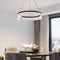 Підвісні люстри чорні D-60 cm / D-80 cm Led 4000K Black Circle Jelly 250918-100002045