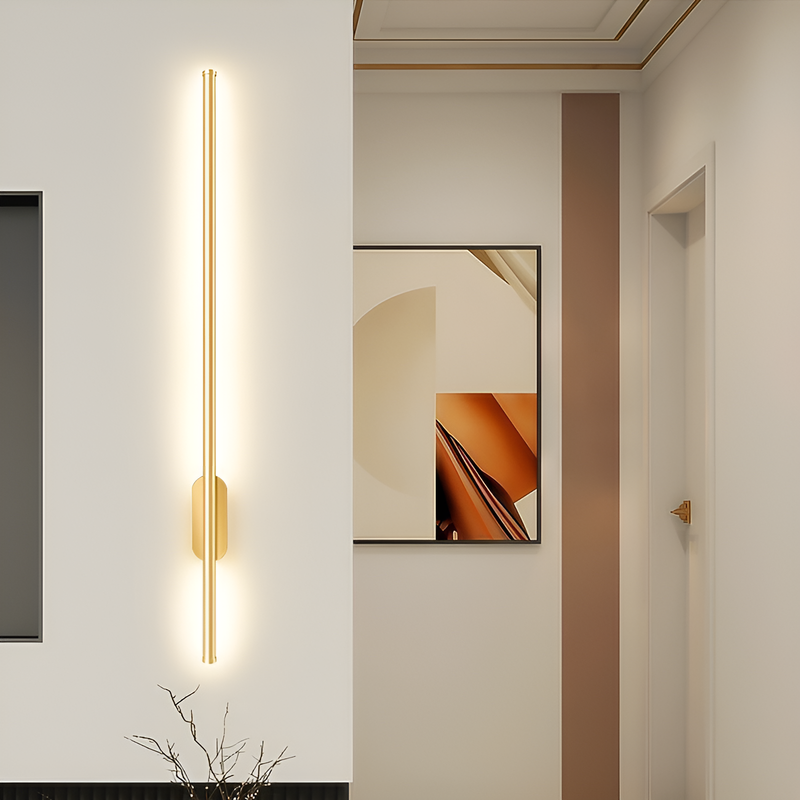 Бра лінійні золоті H-70 cm / H-94 cm Led 3500K Gold Sand 211020-100000448