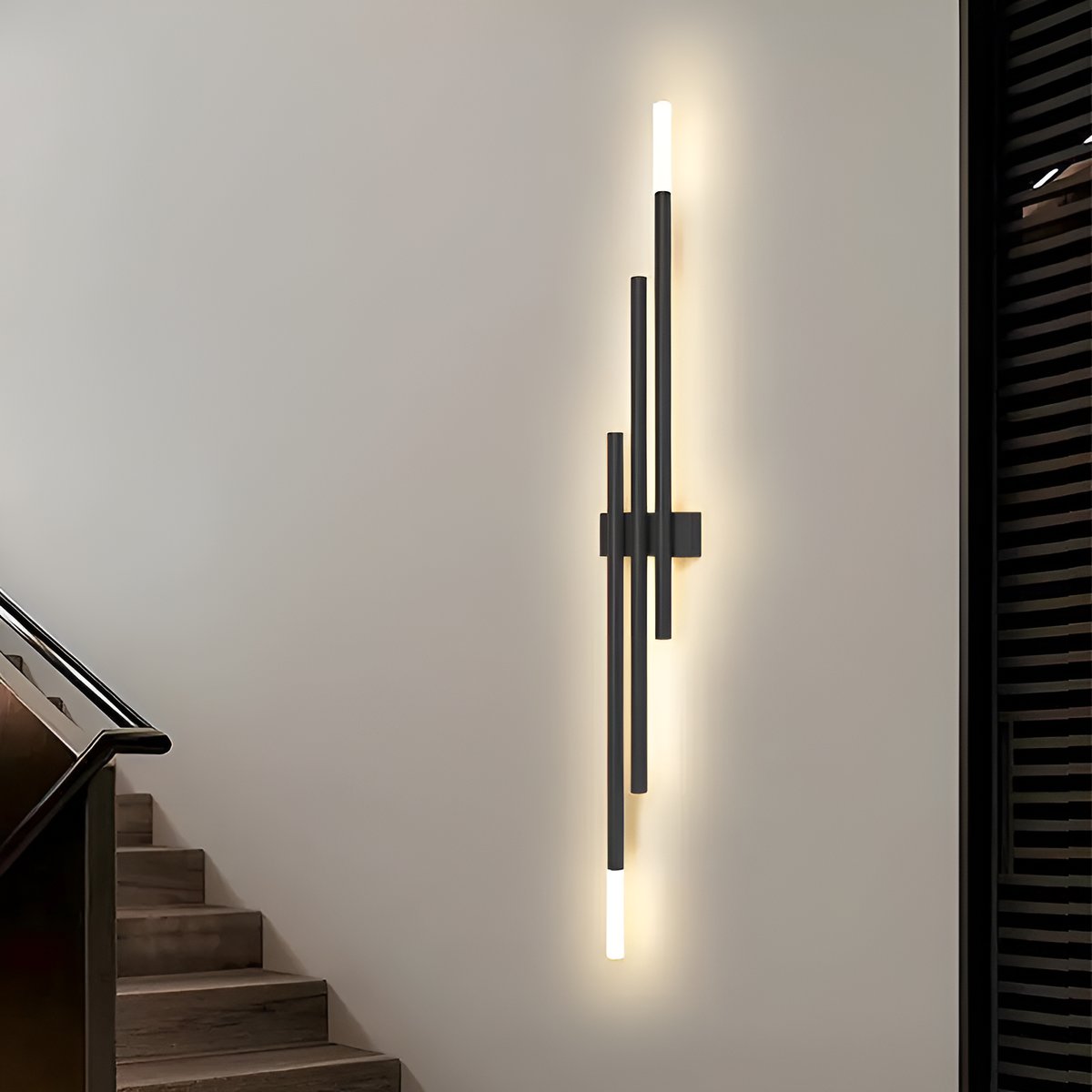 Бра настінний чорний лінійний світильник L-90 cm / L-120 cm LED 3000К 18W Trinity 230120-100001338