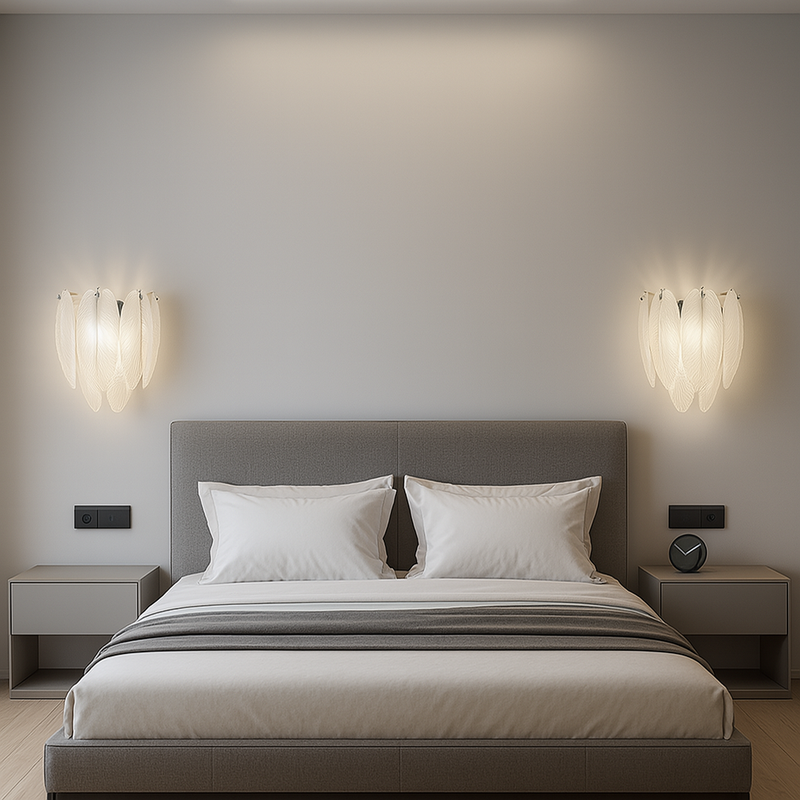Настінний світильник Feathers gloss lamp H22 2xE14 Gold / Chrome 230535-100001523