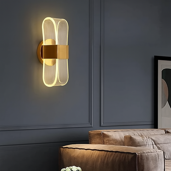 Настінний світильник Лед золотий, чорний, білий H-21 cm Led 24W 3000K-6000K Black / White / Gold Porima  230149-100001355