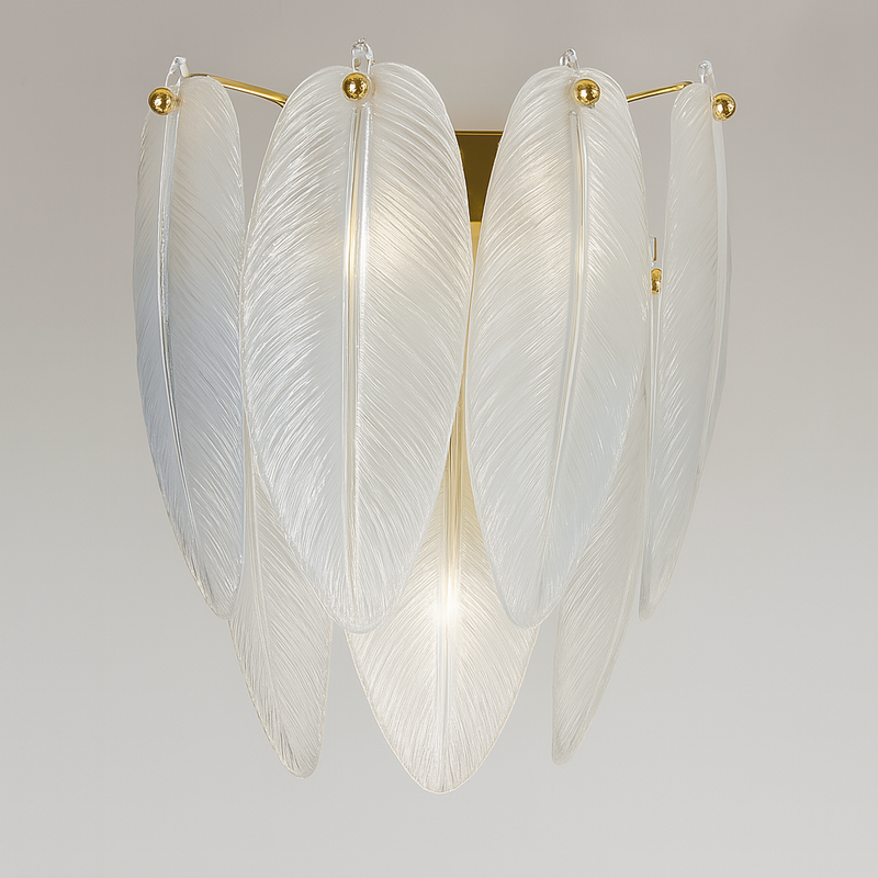 Настінний світильник Feathers gloss lamp H22 2xE14 Gold / Chrome 230535-100001523