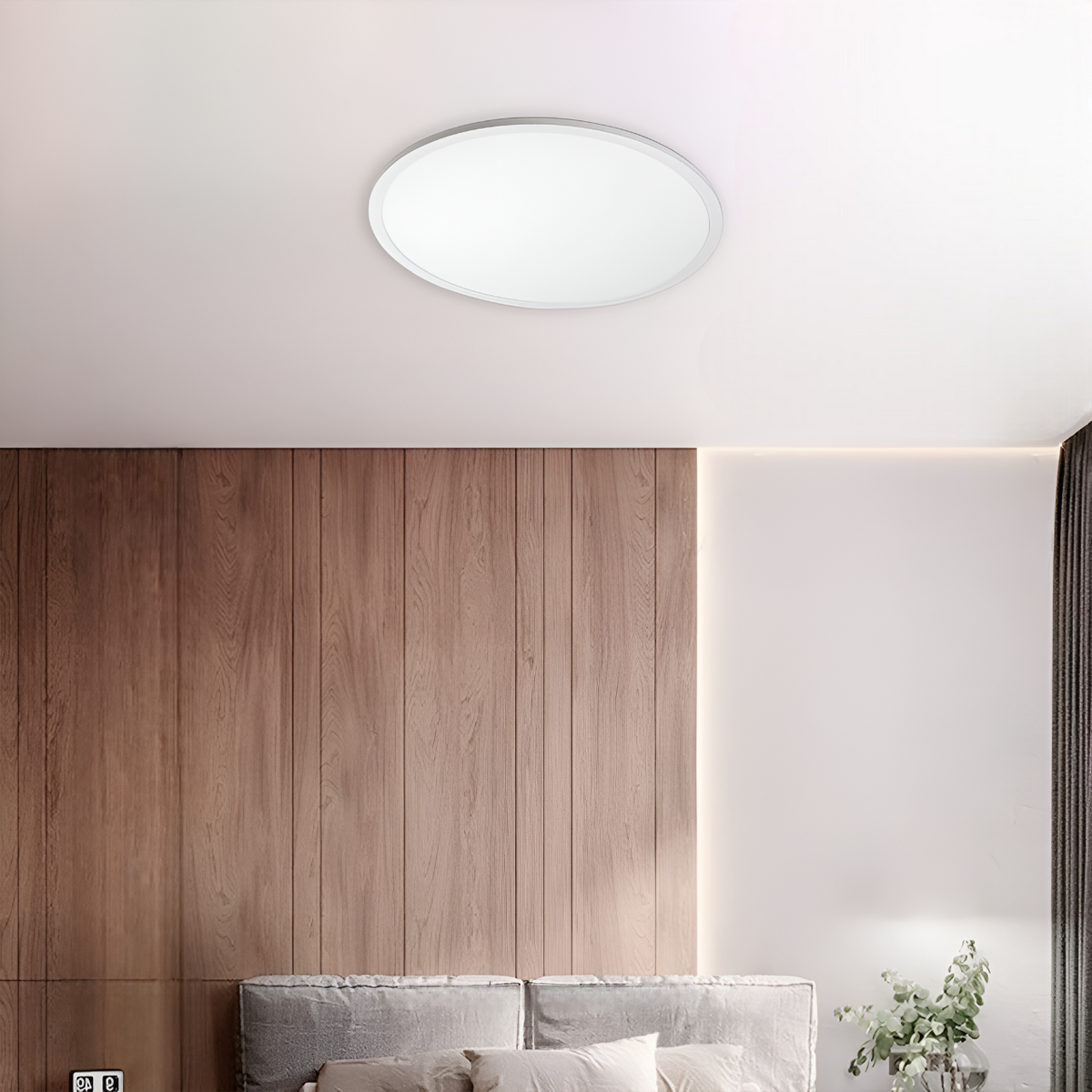 Стельовий світильник ультратонкий білий круглий D-29.5 cm / D-42 cm / D-50 cm Led+RGB 49W 4500К White Circle 250578-100004982