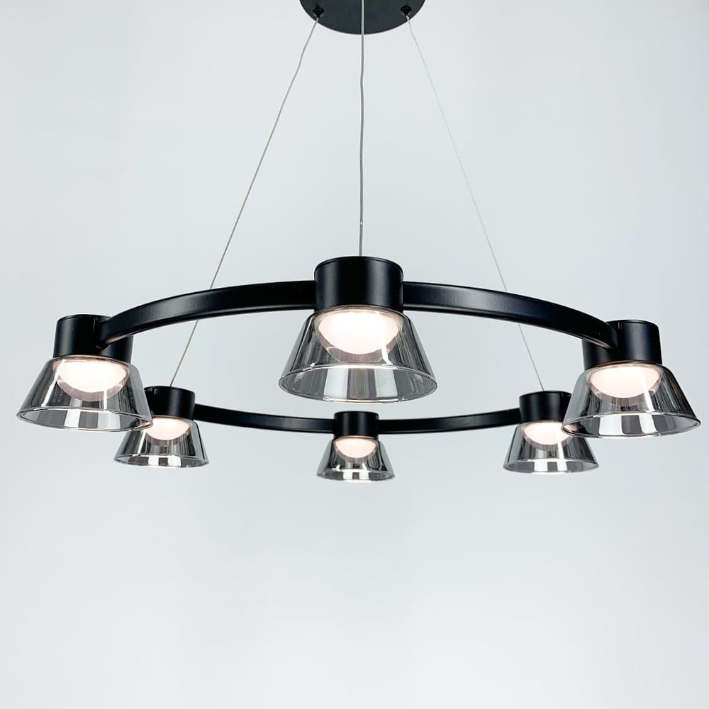 Підвісні світильники Industrial Black + Graphit 3000К-6000К D-60cm Led 12W / D-80cm Led 18W / D-100cm Led 24W 231018-100002689