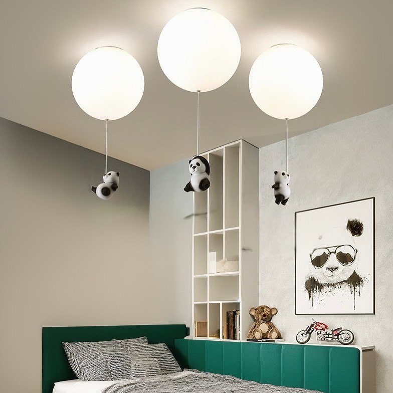 Стельові світильники Panda ball 1xE27 D150 / D200 / D250 Black + White 250331-100004244