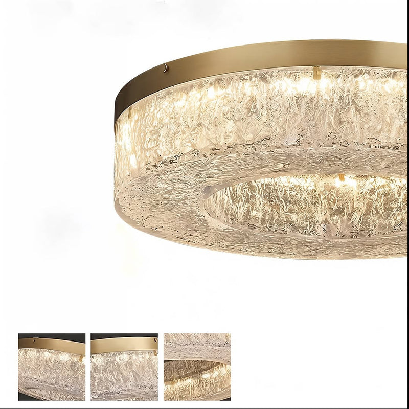 Стельові світильники Crystals circle H50 D500 Led 72W / D600 Led 96W D800 Led 120W Gold 250219-100004128