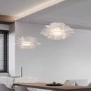Люстра біла у вигляді квітки D-50 cm Led 4000K White Flower 250918-100002061