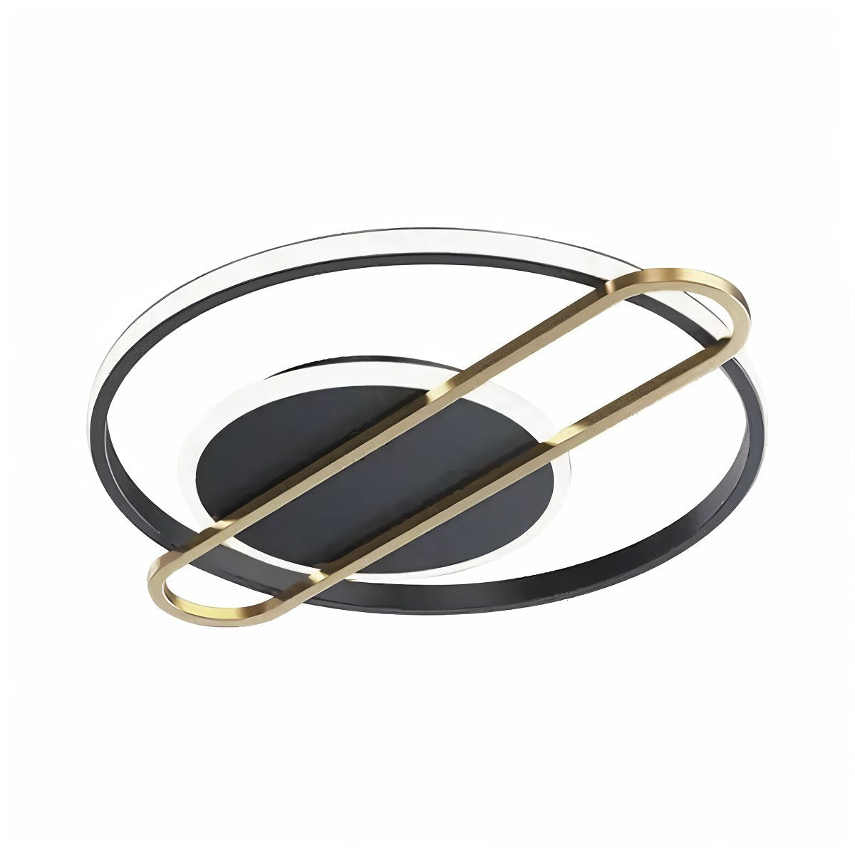 Стельовий світильник Ceiling clip circle L520 Led 47W 3000K 4000K 6000K Black + Gold 241276-100004002