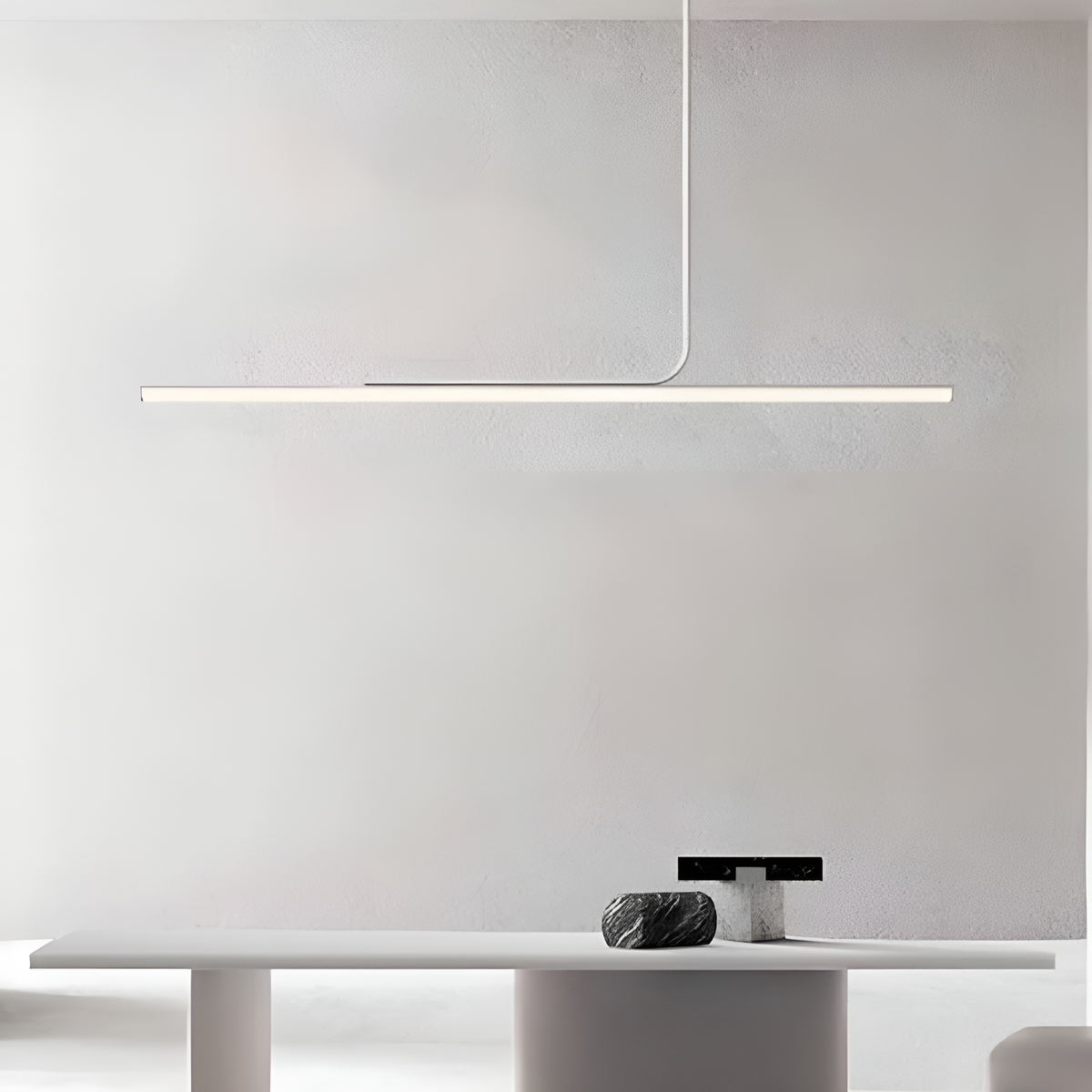 Підвісні світильники L-80 cm / L-100 cm / L-120 cm / L-150 cm Led 4000K Black / White Simple long 250358-100004228