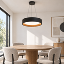 Підвісний світильник чорний D-45 cm Led 60W 3000K-6000K Black+Brown Circle 260918-100008824