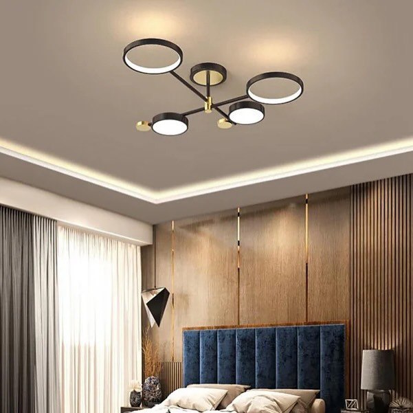 Стельовий світильник Lamos H-22  cm Led 30W 3000K-6000K Black + Gold 240576-100003253