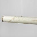 Підвісна люстра біла з імітацією мармуру L-100 cm / L-120 cm / L-150 cm Led White Marble 251018-100006439