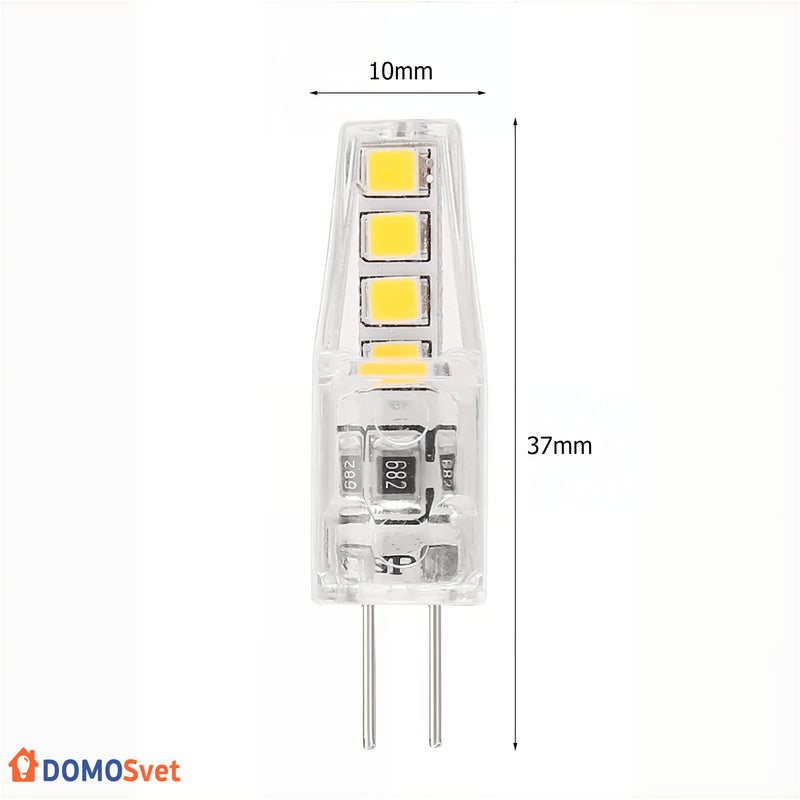 Лампа Led G4 2w 2700k Domosvet Design 24043-226982