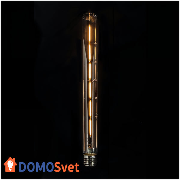 Лампа Едісона Led T30*300mm 6w 1800k Диммована Domosvet Design 24043-227513