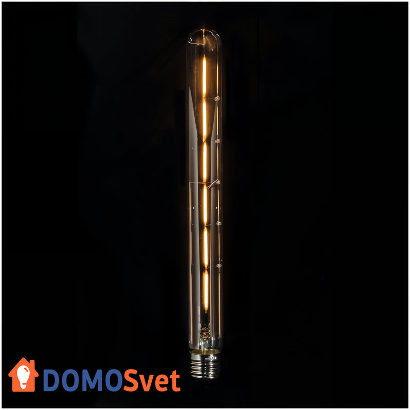 Лампа Едісона Led T30*300mm 6w 1800k Диммована Domosvet Design 24043-227513