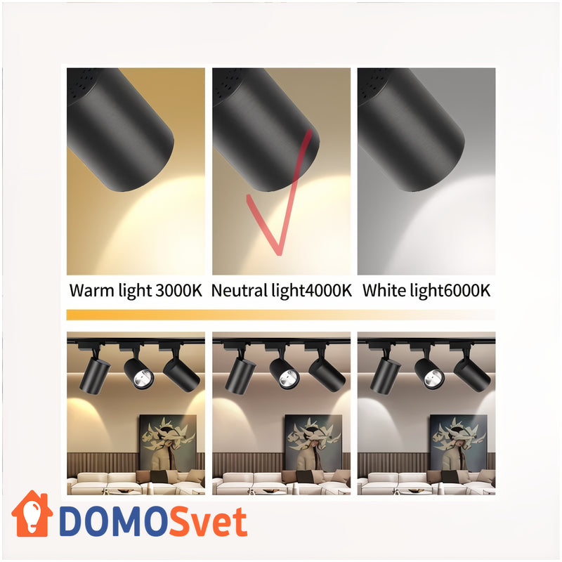 Спот На Треку Spotlight 20w 4000k Domosvet Design 24043-227998