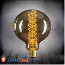 Лампа Edison G125 Spiral Диммируемая Domosvet Design 24043-228045