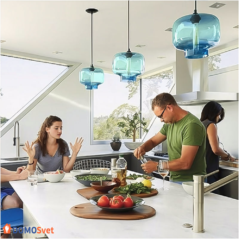 Підвіс Loft Glass Blue Domosvet Design 24043-228116
