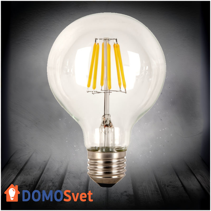 Лампа Едісона Led G80 6w 2200k Диммована Domosvet Design 24053-228532