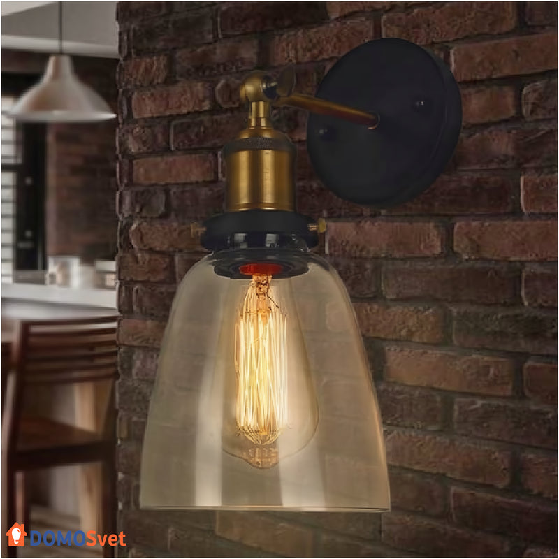 Бра Loft Black Amber Domosvet Design 24053-228538
