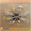 Лампа Едісона Led G95 4w 1800k Domosvet Design 24053-228654