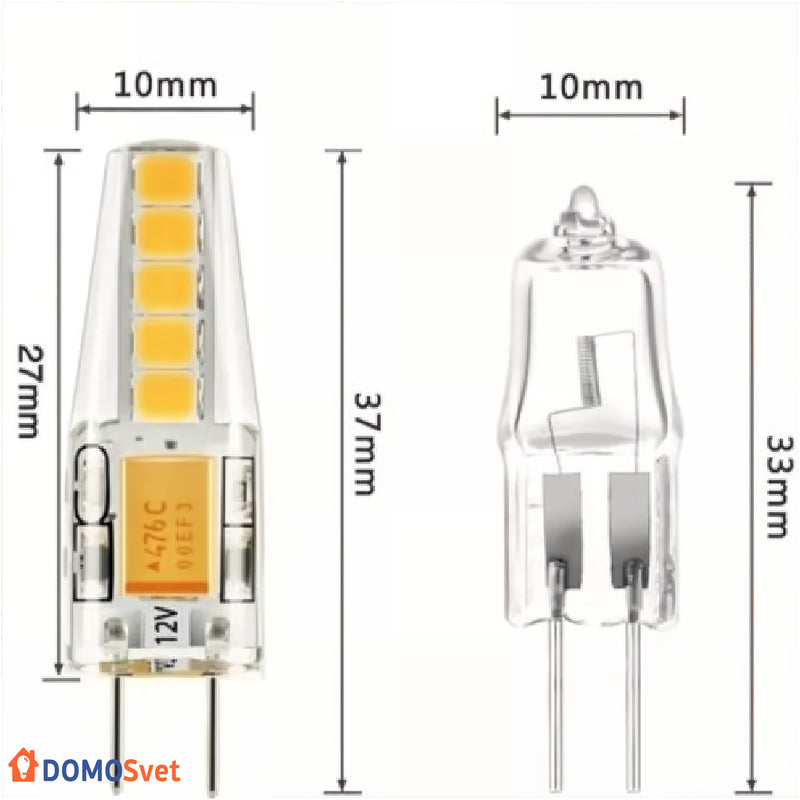 Лампа G4 5w 3000k Domosvet Design 24053-228745