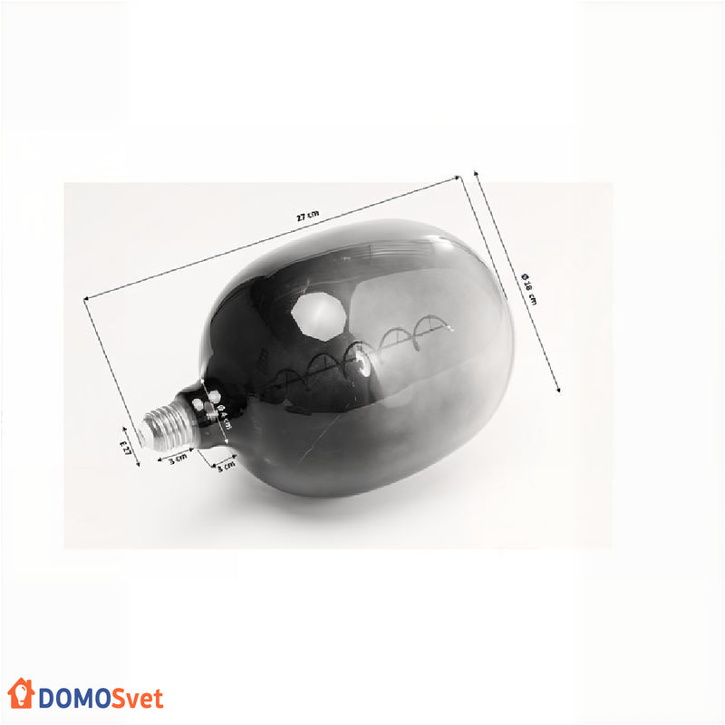 Декоративна Лампа Led Bulb Spiral Grey Domosvet Design 24053-228749