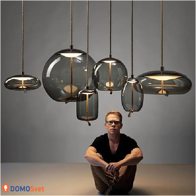 Підвіс Led Sunshine Smoky Grey Domosvet Design 24053-228805