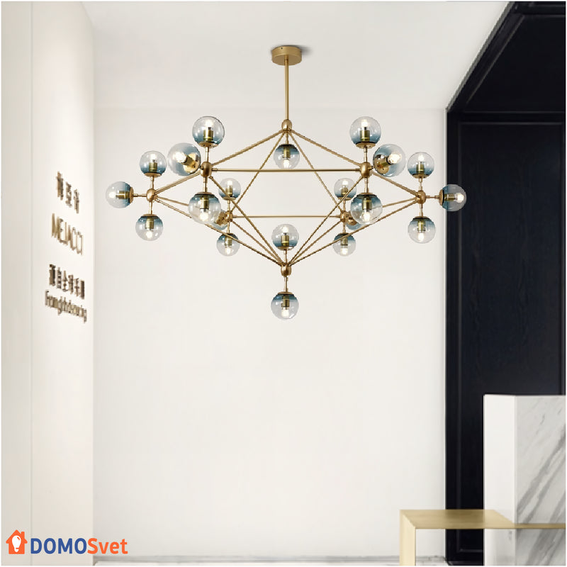 Люстра Modo Gold Blue Domosvet Design 24053-228820