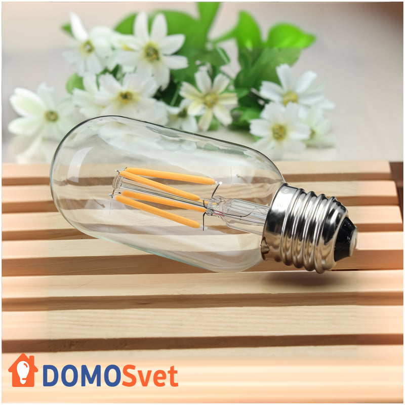 Лампа Едісона Led T45 6w 2700k Domosvet Design 24053-228856