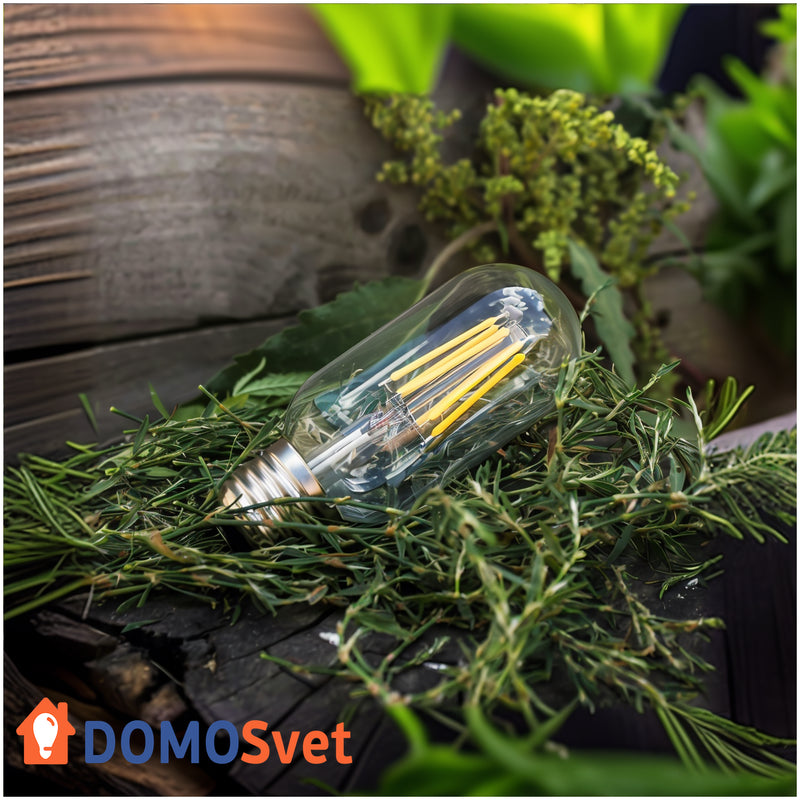 Лампа Едісона Led T45 6w 2700k Domosvet Design 24053-228856