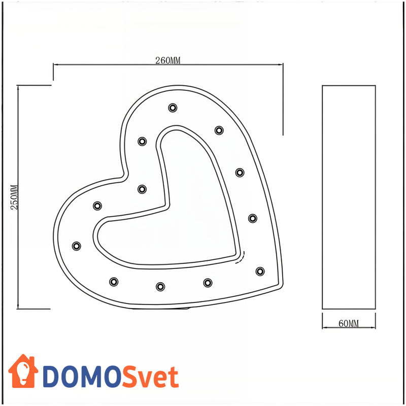 Настольный Светильник Led Heart Domosvet Design 24053-228872