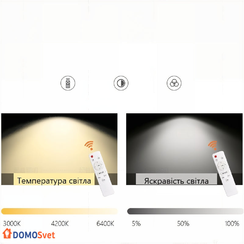 Світильник Led Monocrystal 2700k-6500k С Пультом Domosvet Design 24053-228894