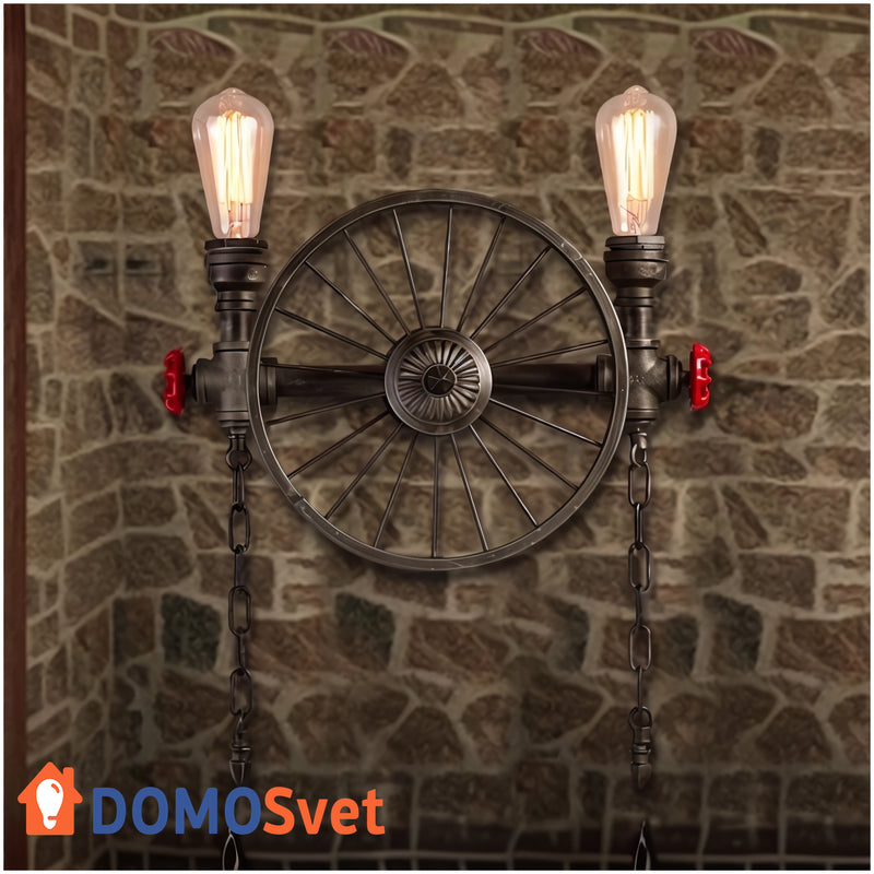 Бра Industrial Wheel На 2 Плафона D- Domosvet Design 24053-228963