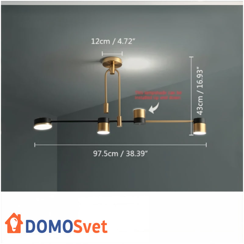 Люстра Led Satellite Domosvet Design 24053-230489