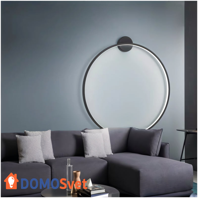 Настінний Світильник Round Led Black D-800 Domosvet Design 250514-240518