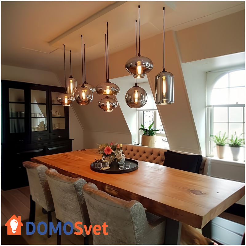 Подвес Loft Glass Smoky Grey Domosvet Design 25053-240544