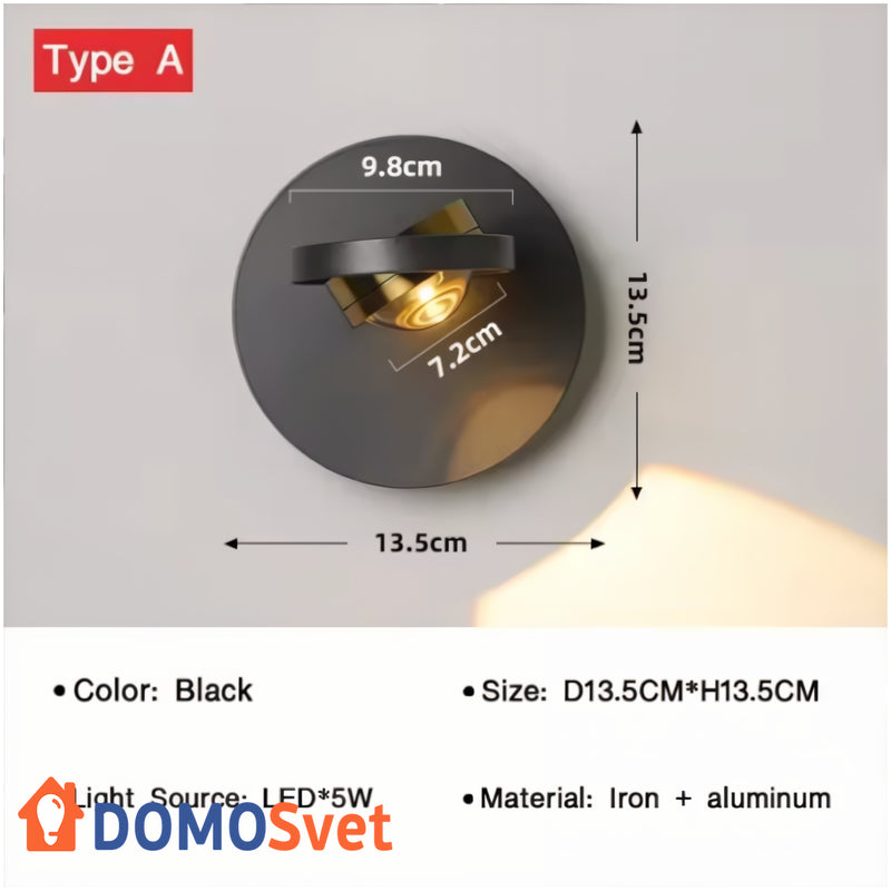 Бра Modern Led Black Domosvet Design 25053-240551