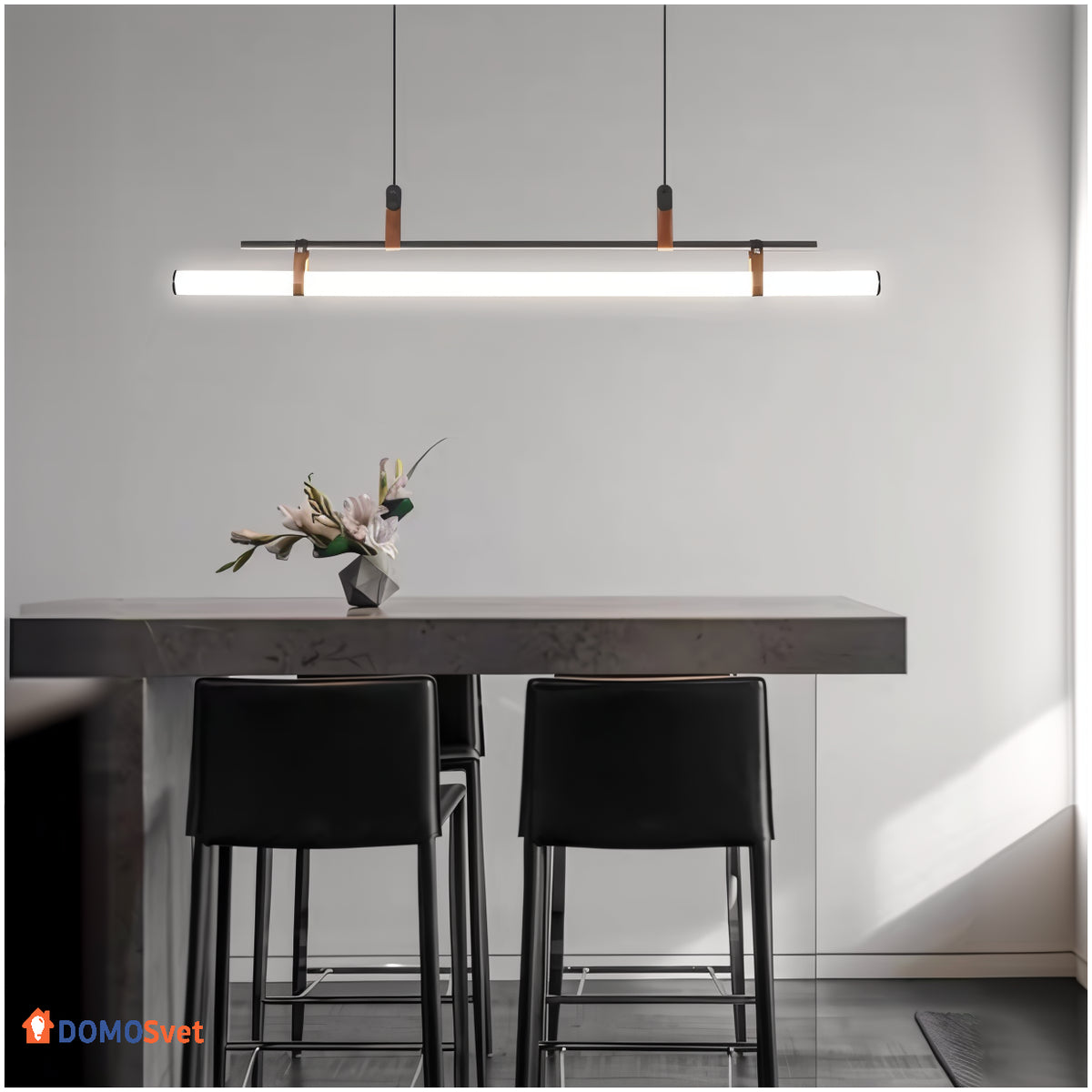 Люстра Tubus Line Lamp Black Domosvet Design 250914-241403