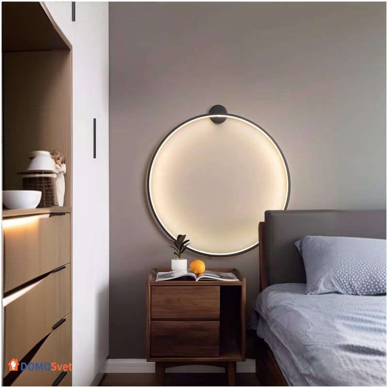 Настінний Світильник Round Led Black D-600 Domosvet Design 250914-241521