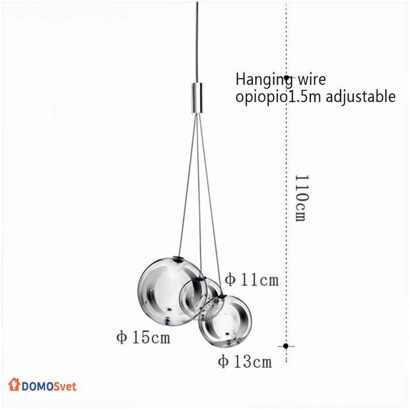 Люстра Mugla Bubble Domosvet Design 250914-241550