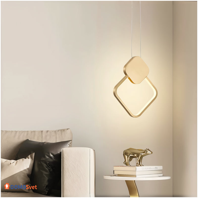 Люстра Curly Lamp Gold Domosvet Design 250914-241797