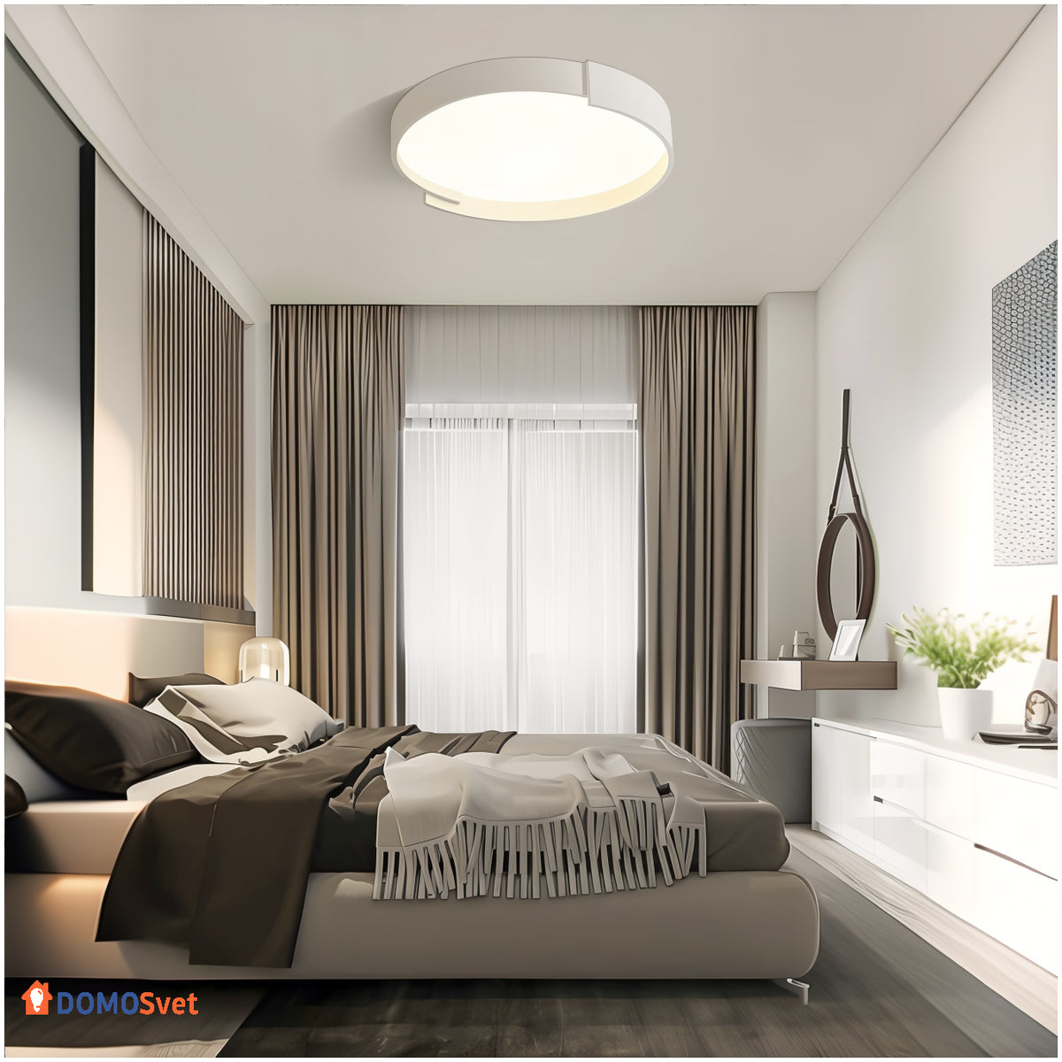 Стельова Люстра Circle Moony Led Lamp Domosvet Design 250914-241815
