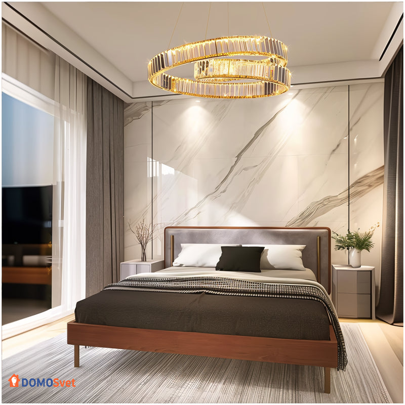 Люстра Pair Circle Crystal Domosvet Design 250914-241826