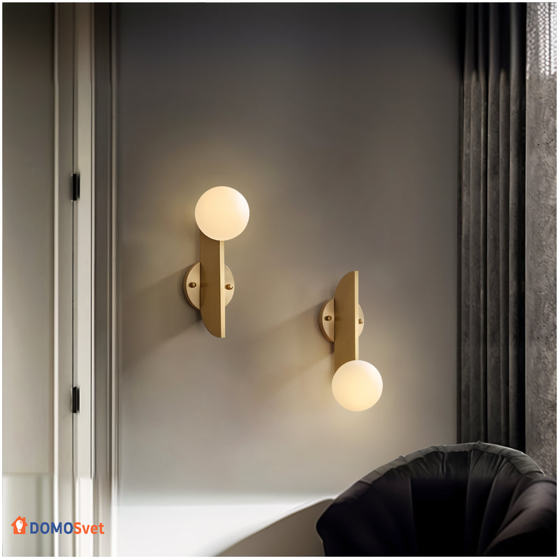 Настінні Бра Bollo Gold Domosvet Design 250914-241831