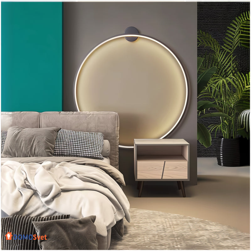 Настінний Світильник Round Led Black D-1000 Domosvet Design 250914-241864