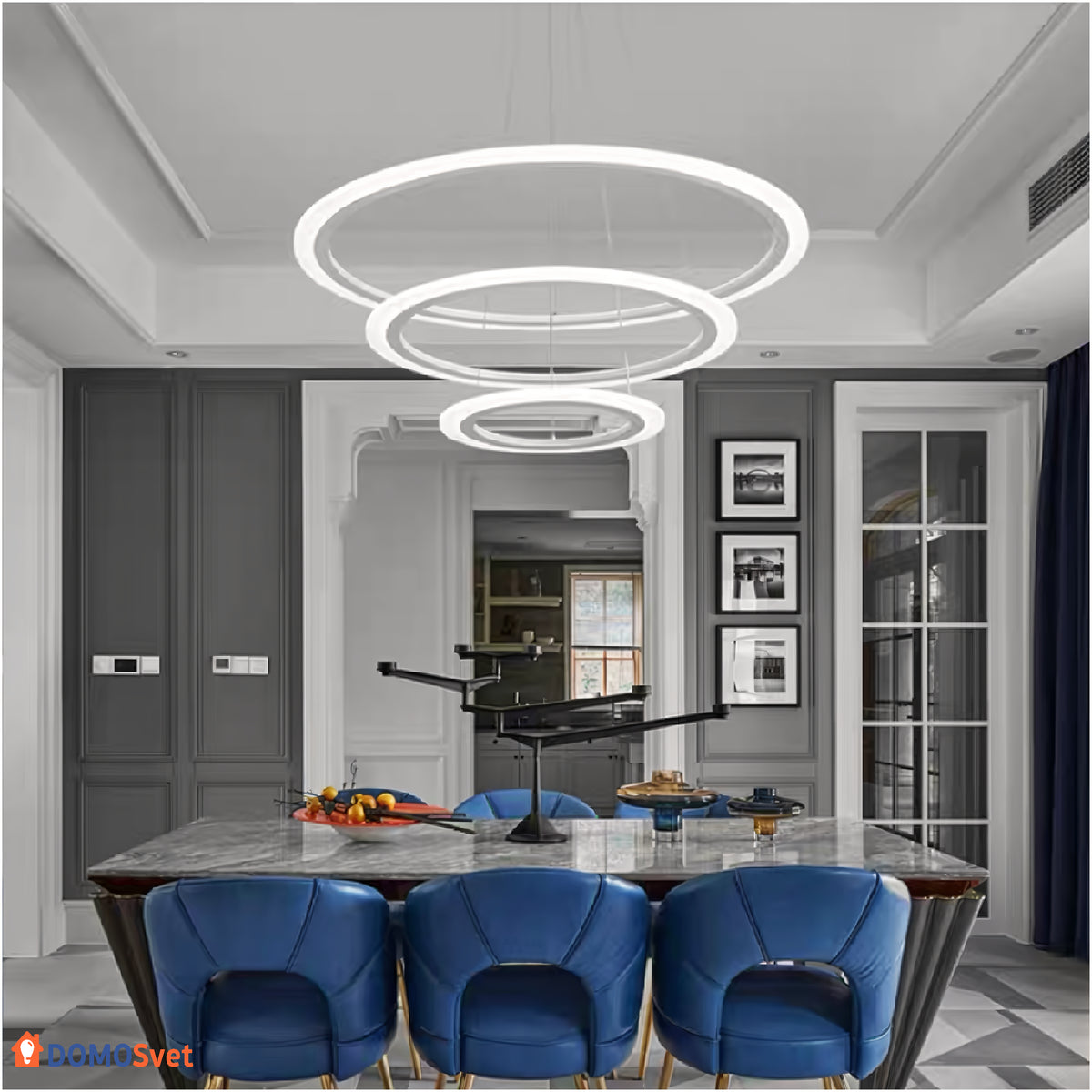 Люстра Cerchi Piatti Led Domosvet Design 250914-241874