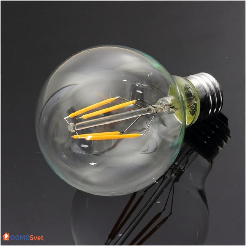 Лампа Едісона Led G80 6w 1800k Диммована Domosvet Design 25103-243588