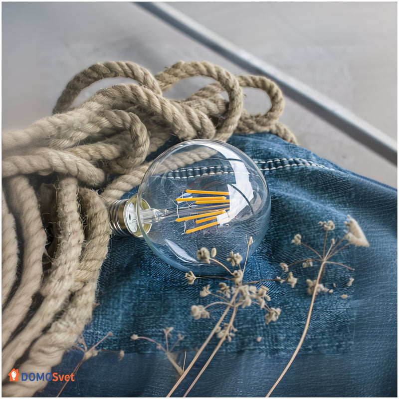 Лампа Едісона Led G80 6w 1800k Диммована Domosvet Design 25103-243588